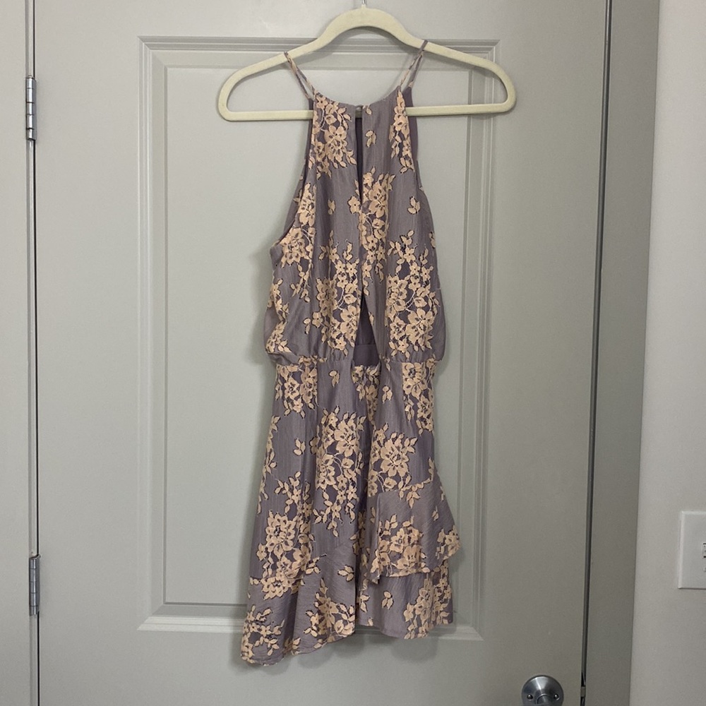 Tulip Hem Lace Dress - Picture 2 of 3